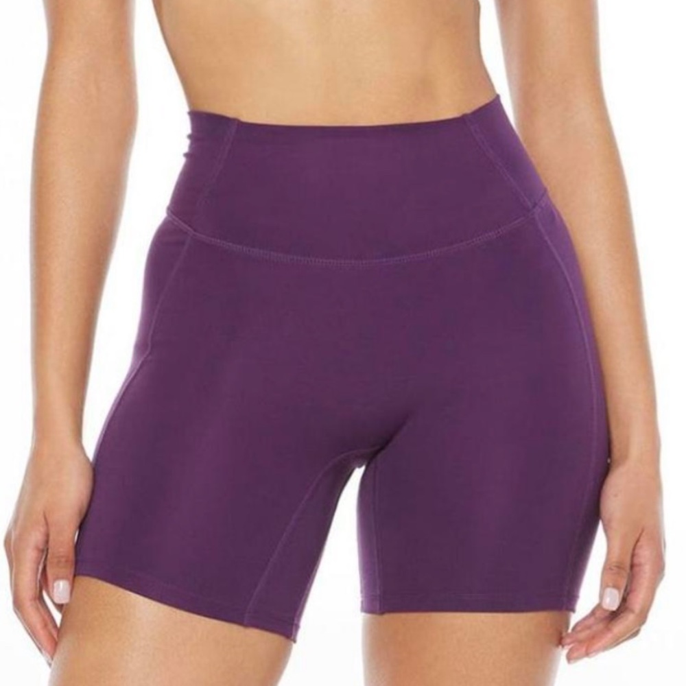 Crop Shop Boutique Purple Bike Shorts High-Waisted Compression